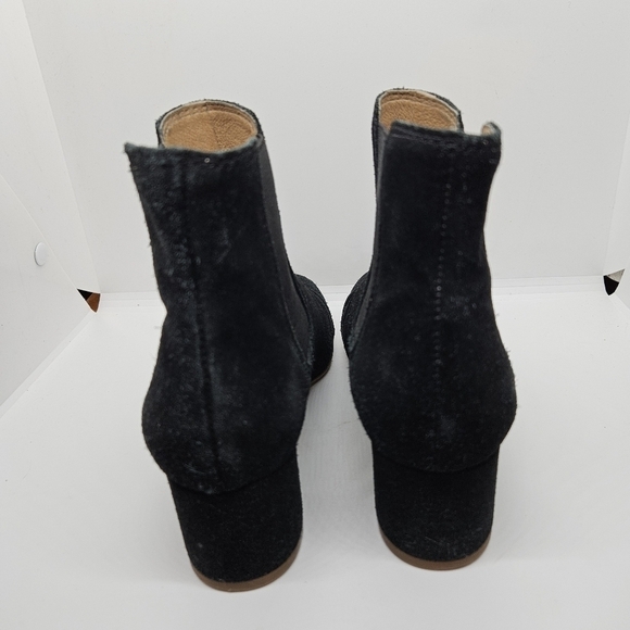 Madewell the Walker black suede heeled chelsea ankle boots US 8 - Picture 4 of 11
